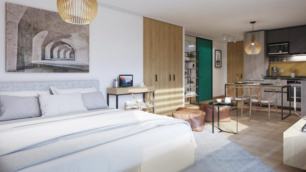 Fotografía de proyecto Edificio Casa Bustamante en Ñuñoa - Exxacon Inmobiliaria