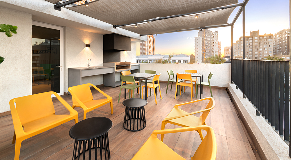 Fotografía de proyecto Edificio Casa Bustamante en Ñuñoa - Exxacon Inmobiliaria